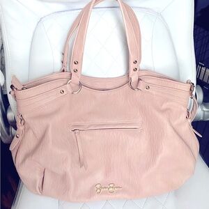 NEVER USED! Jessica Simpson Brand, large blush pink purse with crossbody strap.